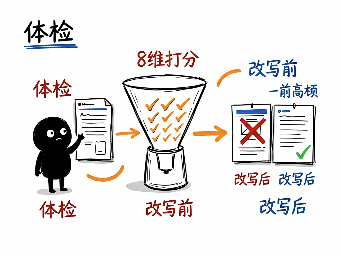 配图:商品页体检与改写闭环