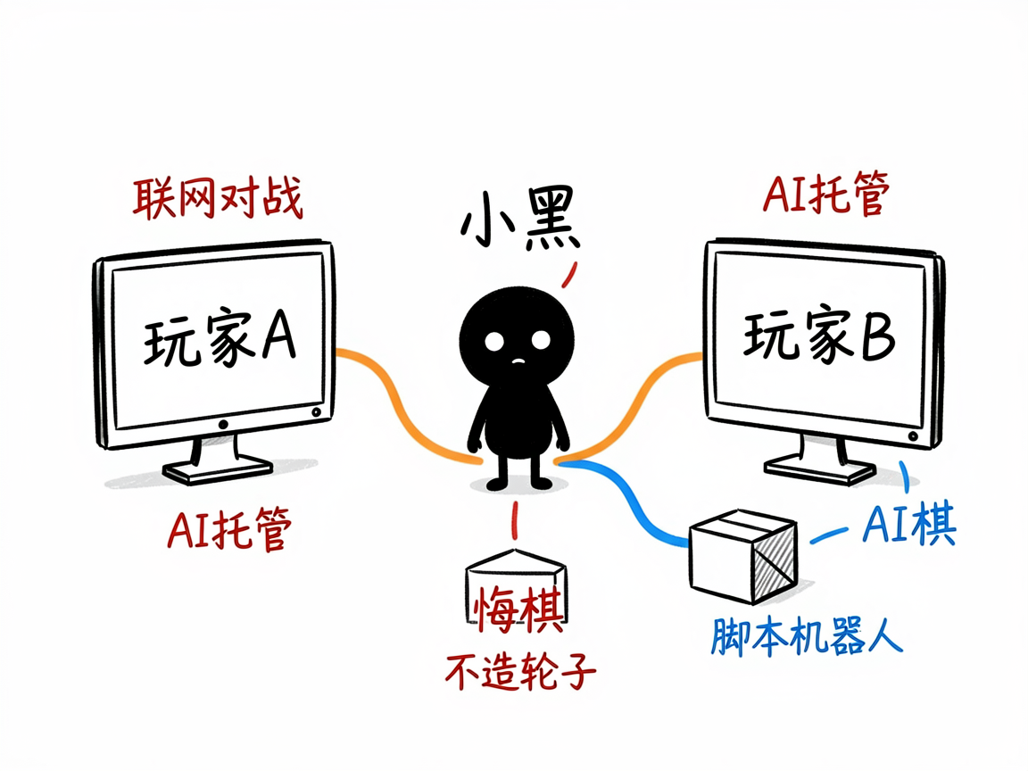 配图:联机对战,脚本机器人当对手