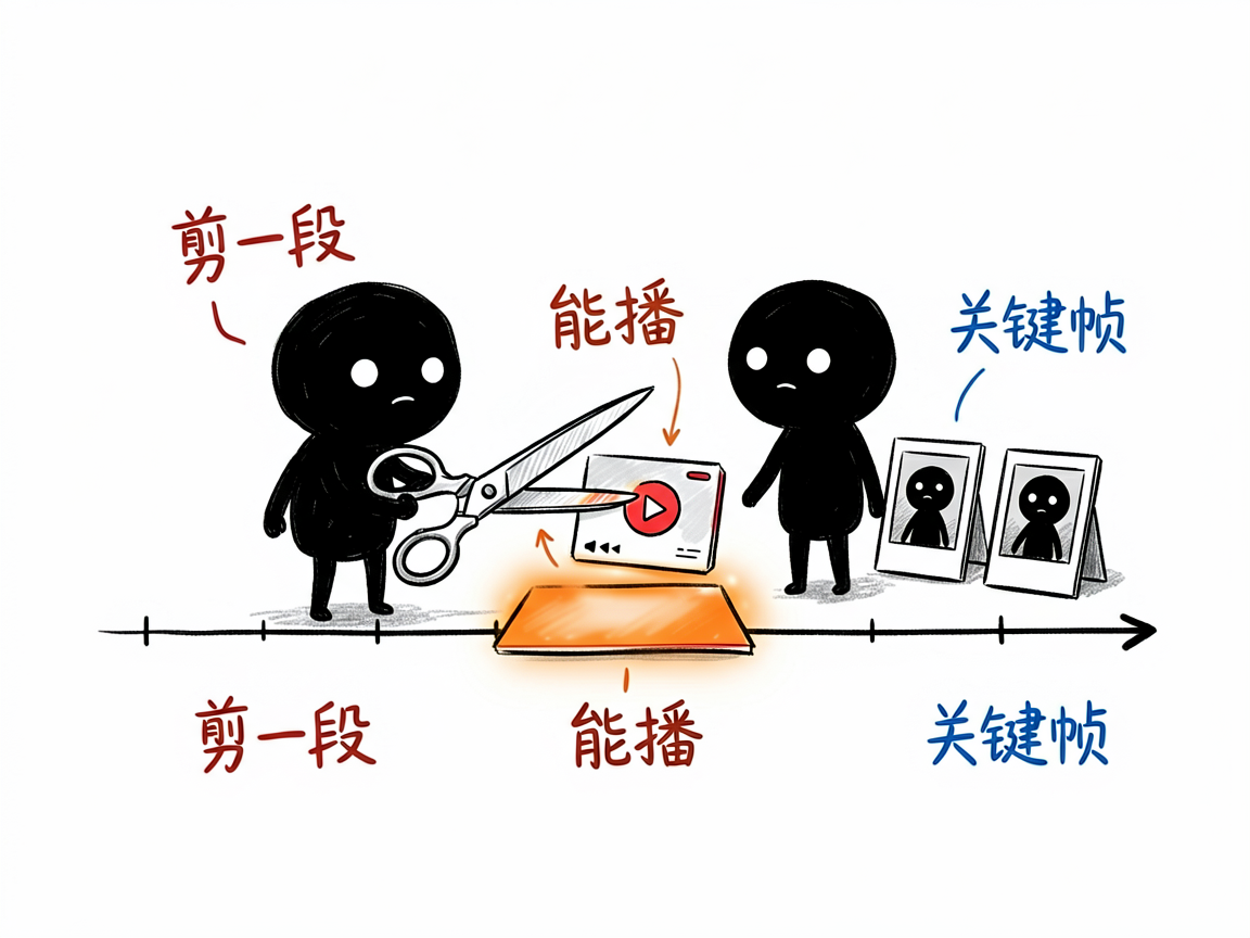 配图:自动剪出可播放片段