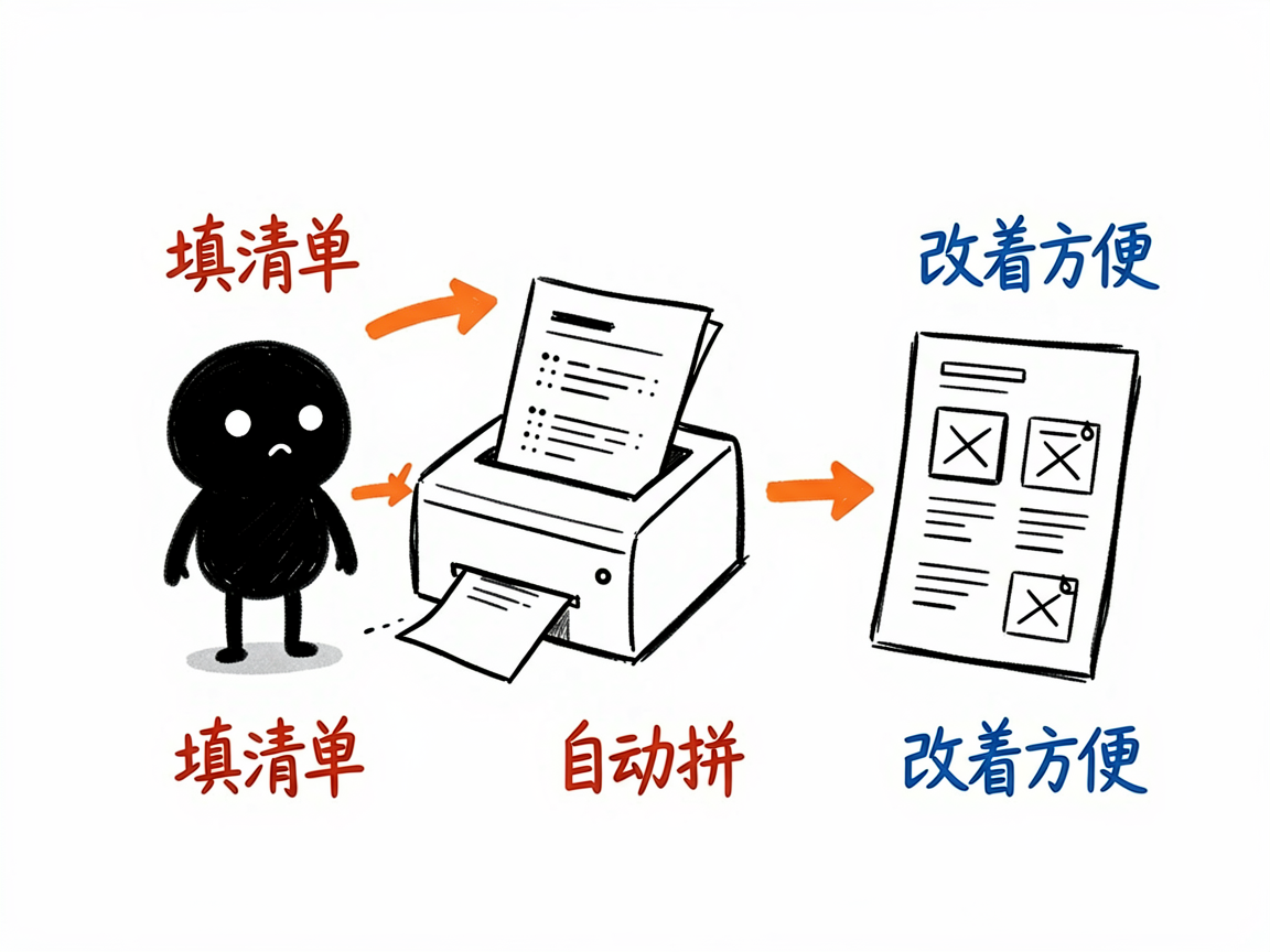 配图:填好课程清单自动拼出课件