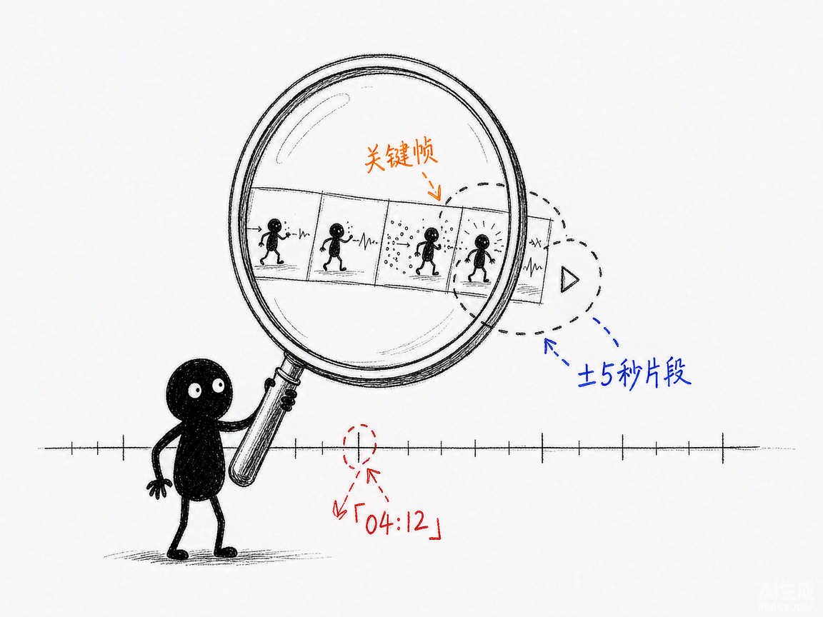 配图:答案带时间码,片段和关键帧直接摊给你看
