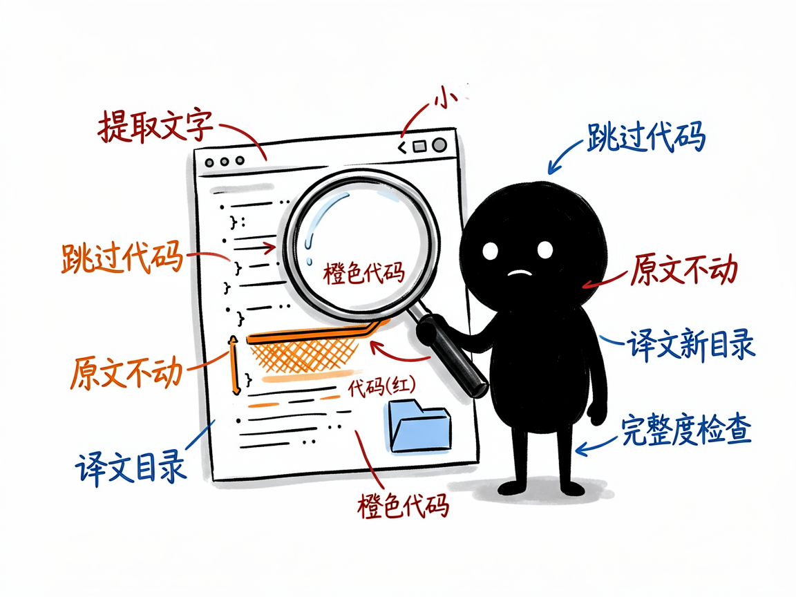 配图：只翻文字跳过代码