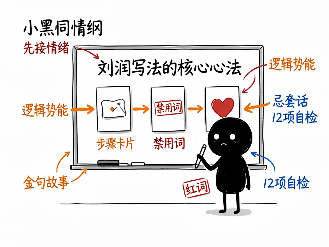 配图:刘润写法心法被拆成可执行动作