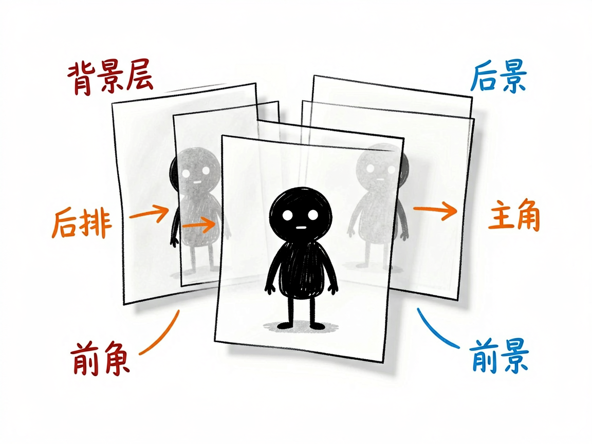 想做有层次感的剪纸动画，又不会画画？它帮你把故事拆成会动的四层
