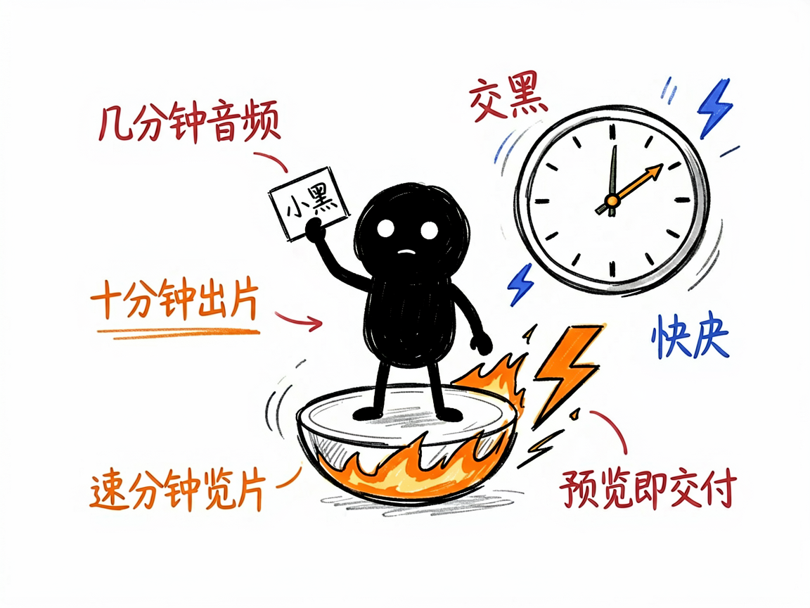 配图:主打快,预览片即交付