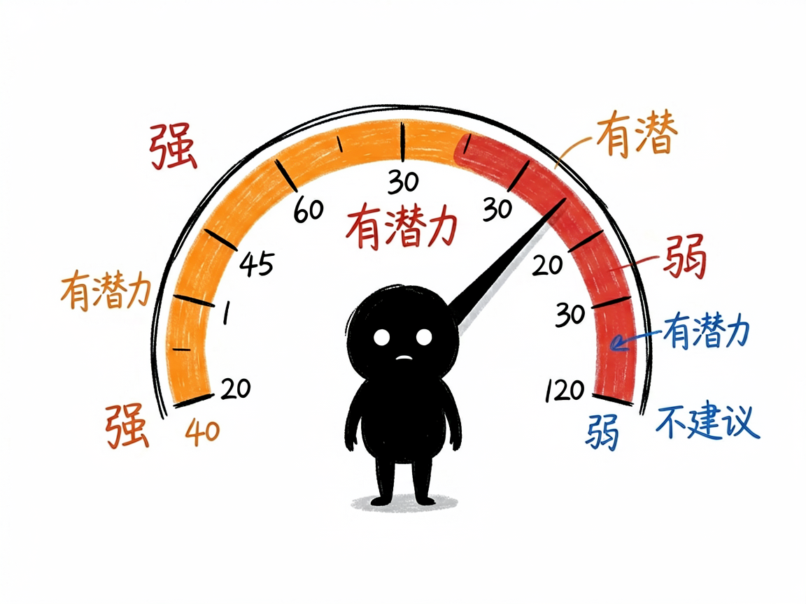 配图：小黑看0-100评分仪表盘，一眼懂值不值得做
