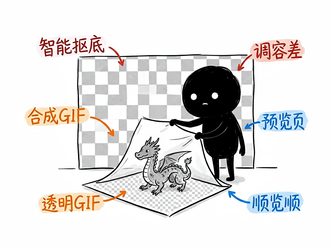 配图：去背景合成会动的GIF