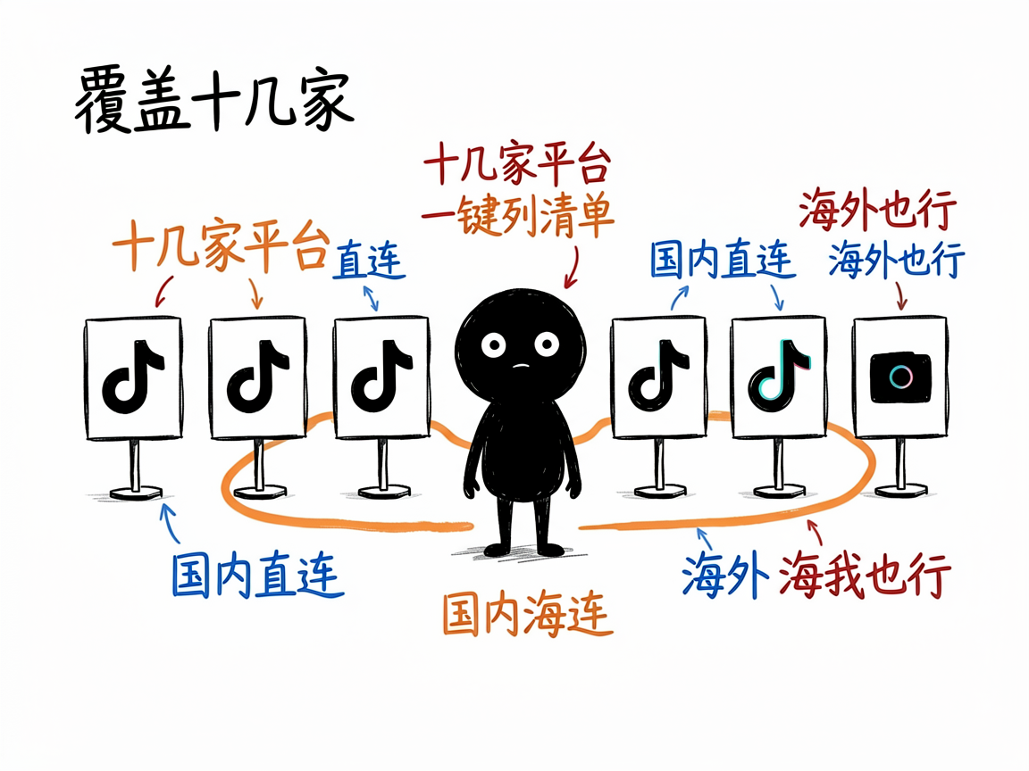 配图:十几家平台接口一览