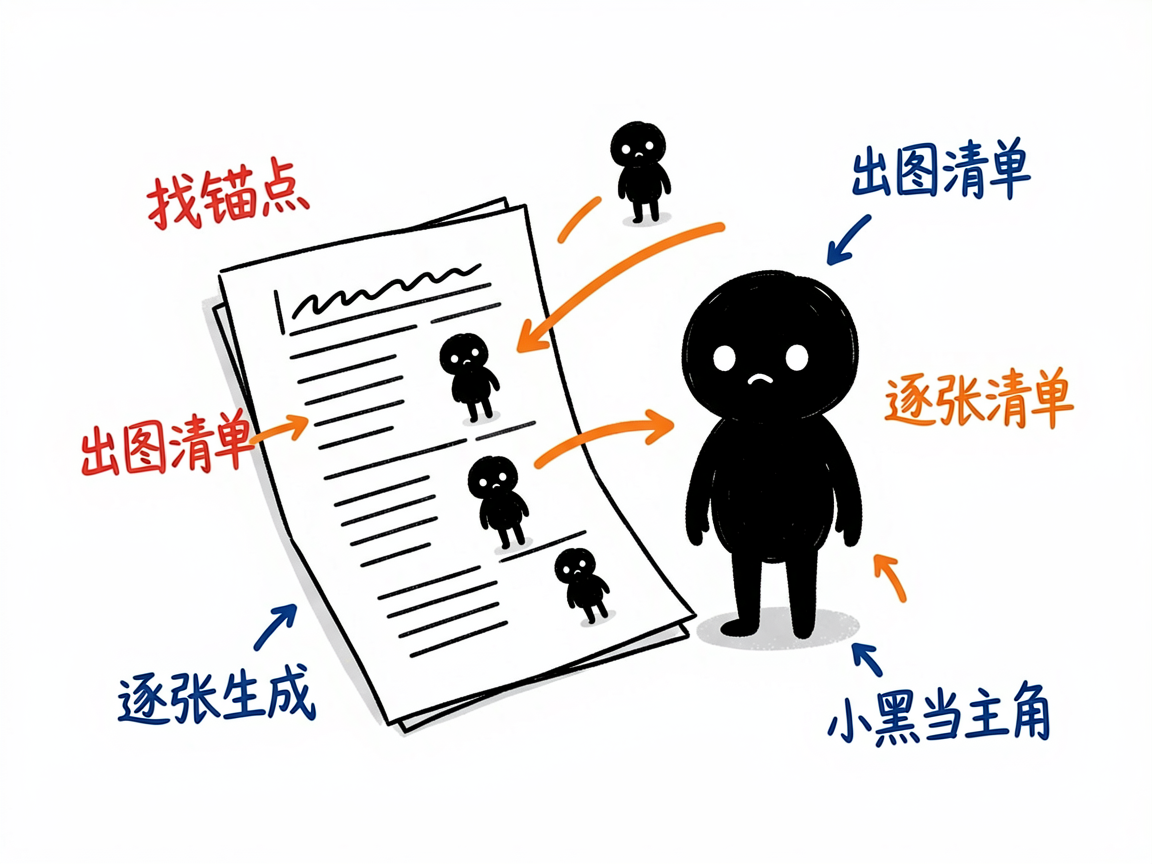 配图:写完自动配小黑图